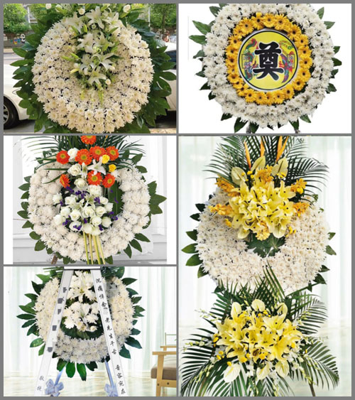 山东青岛平度市灰埠镇韩家村花圈速递